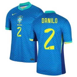 Danilo #2 Brasilien Fußballtrikot Copa America 2024 Auswärtstrikot Herren