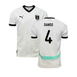 Danso #4 Österreich Fußballtrikot EM 2024 Auswärtstrikot Herren