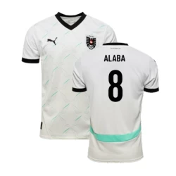 David Alaba #8 Österreich Fußballtrikot EM 2024 Auswärtstrikot Herren