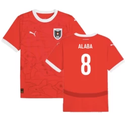 David Alaba #8 Österreich Fußballtrikot EM 2024 Heimtrikot Herren