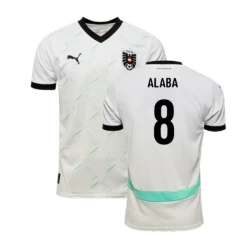 David Alaba #8 Österreich Fußballtrikots EM 2024 Auswärtstrikot Herren
