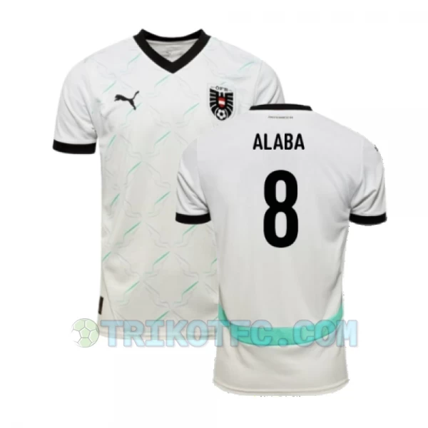 David Alaba #8 Österreich Fußballtrikots EM 2024 Auswärtstrikot Herren