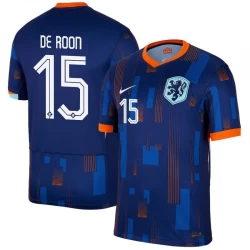 De Roon #15 Niederlande Fußballtrikots EM 2024 Auswärtstrikot Herren