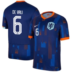 De Vrij #6 Niederlande Fußballtrikot EM 2024 Auswärtstrikot Herren