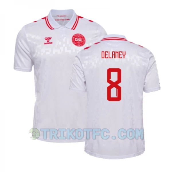 Delaney #8 Dänemark Fußballtrikots EM 2024 Auswärtstrikot Herren