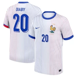 Diaby #20 Frankreich Fußballtrikot EM 2024 Auswärtstrikot Herren