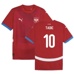 Dušan Tadić #10 Serbien Fußballtrikot EM 2024 Heimtrikot Herren