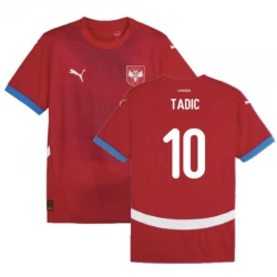 Dušan Tadić #10 Serbien Fußballtrikots EM 2024 Heimtrikot Herren