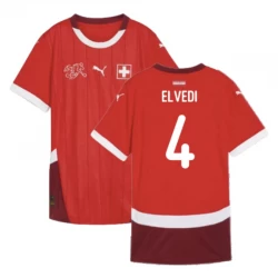 Elvedi #4 Schweiz Fußballtrikots EM 2024 Heimtrikot Herren