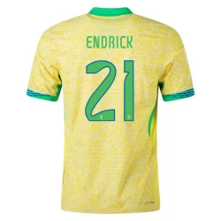 Endrick #21 Brasilien Fußballtrikot Copa America 2024 Heimtrikot Herren