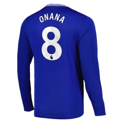 Everton FC Onana #8 Fußballtrikot 2024-25 Heimtrikot Herren Langarm