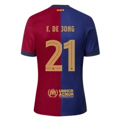 FC Barcelona F.De Jong #21 Fußballtrikot 2024-25 Heimtrikot Herren