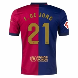 FC Barcelona Frenkie de Jong #21 Fußballtrikot 2024-25 Heimtrikot Herren