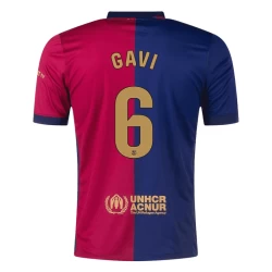 FC Barcelona Gavi #6 Fußballtrikot 2024-25 Heimtrikot Herren