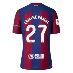 FC Barcelona Lamine Yamal #27 Fußballtrikot 2023-24 Heimtrikot Herren