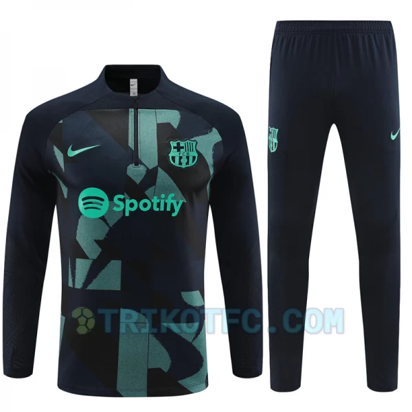 FC Barcelona Trainingsanzüge Sweatshirt 2023-24 Blau Camo