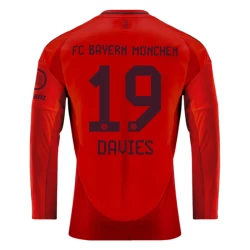 FC Bayern München Alphonso Davies #19 Fußballtrikots 2024-25 Heimtrikot Herren Langarm