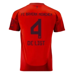 FC Bayern München De Ligt #4 Fußballtrikot 2024-25 Heimtrikot Herren