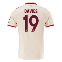 FC Bayern München Fußballtrikot Alphonso Davies #19 2024-25 Ausweichtrikot Herren