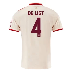 FC Bayern München Fußballtrikot De Ligt #4 2024-25 Ausweichtrikot Herren