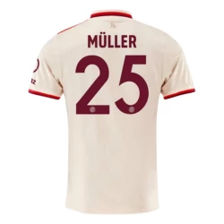 FC Bayern München Fußballtrikot Muller #25 2024-25 Ausweichtrikot Herren