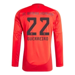 FC Bayern München Guerreiro #22 Fußballtrikot 2024-25 Heimtrikot Herren Langarm