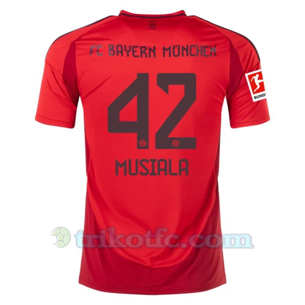 FC Bayern München Jamal Musiala #42 Fußballtrikot 2024-25 Heimtrikot Herren