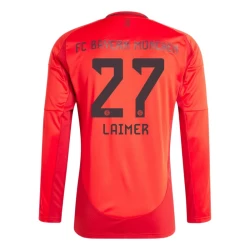 FC Bayern München Laimer #27 Fußballtrikot 2024-25 Heimtrikot Herren Langarm