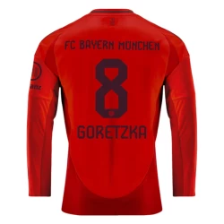 FC Bayern München Leon Goretzka #8 Fußballtrikot 2024-25 Heimtrikot Herren Langarm