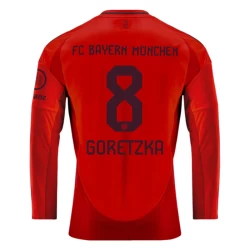 FC Bayern München Leon Goretzka #8 Fußballtrikots 2024-25 Heimtrikot Herren Langarm