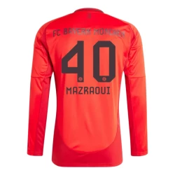 FC Bayern München Mazraoui #40 Fußballtrikot 2024-25 Heimtrikot Herren Langarm