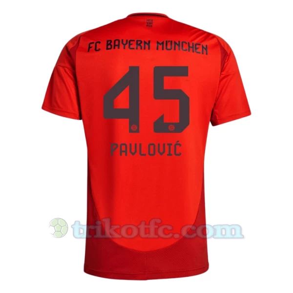 FC Bayern München Pavlovic #45 Fußballtrikot 2024-25 Heimtrikot Herren