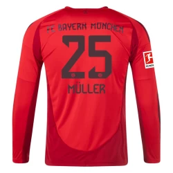 FC Bayern München Thomas Müller #25 Fußballtrikot 2024-25 Heimtrikot Herren Langarm