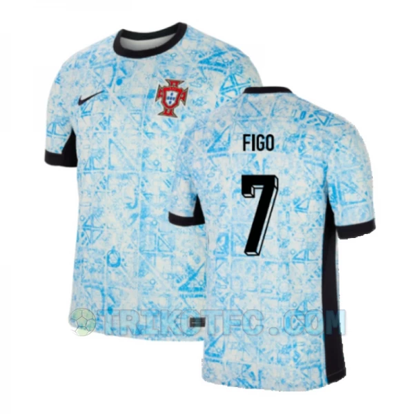 Figo #7 Portugal Fußballtrikots EM 2024 Auswärtstrikot Herren