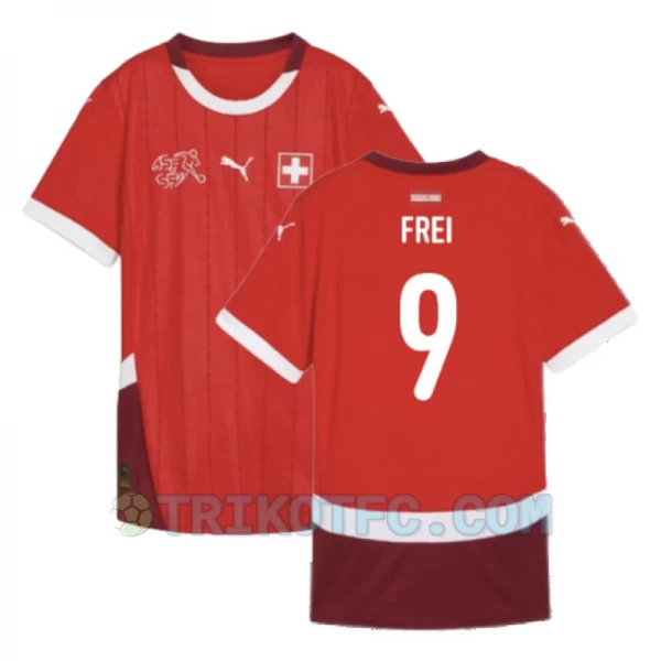 Frei #9 Schweiz Fußballtrikots EM 2024 Heimtrikot Herren