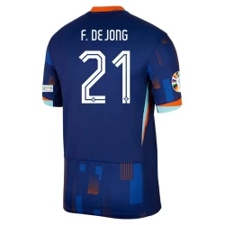 Frenkie de Jong #21 Niederlande Fußballtrikot EM 2024 Auswärtstrikot Herren