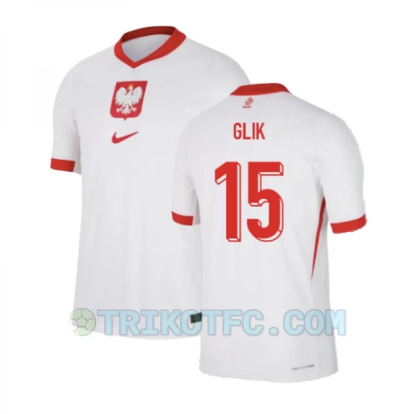 Glik #15 Polen Fußballtrikots EM 2024 Heimtrikot Herren