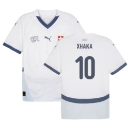 Granit Xhaka #10 Schweiz Fußballtrikot EM 2024 Auswärtstrikot Herren