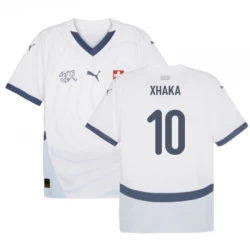 Granit Xhaka #10 Schweiz Fußballtrikots EM 2024 Auswärtstrikot Herren