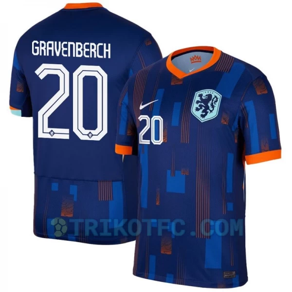 Gravenberch #20 Niederlande Fußballtrikots EM 2024 Auswärtstrikot Herren
