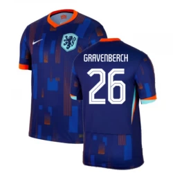 Gravenberch #26 Niederlande Fußballtrikots EM 2024 Auswärtstrikot Herren