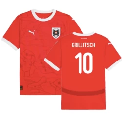 Grillitsch #10 Österreich Fußballtrikot EM 2024 Heimtrikot Herren