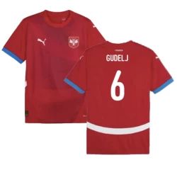 Gudelj #6 Serbien Fußballtrikot EM 2024 Heimtrikot Herren