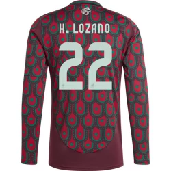 H. Lozano #22 Mexiko Fußballtrikot Copa America 2024 Heimtrikot Herren Langarm