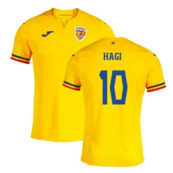 Hagi #10 Rumänien Fußballtrikot EM 2024 Heimtrikot Herren