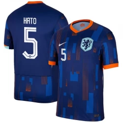 Hato #5 Niederlande Fußballtrikots EM 2024 Auswärtstrikot Herren