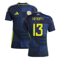 Hendry #13 Schottland Fußballtrikot EM 2024 Heimtrikot Herren