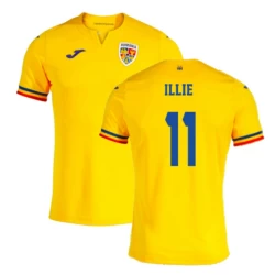 Illie #11 Rumänien Fußballtrikot EM 2024 Heimtrikot Herren