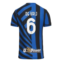 Inter Milan De Vrij #6 Fußballtrikot 2024-25 Heimtrikot Herren