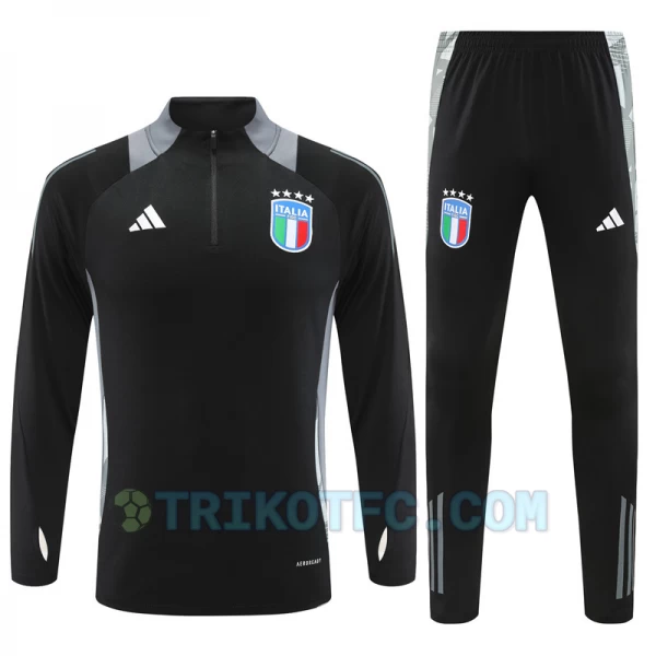 Italien Trainingsanzüge Sweatshirt 2024-25 Schwarz